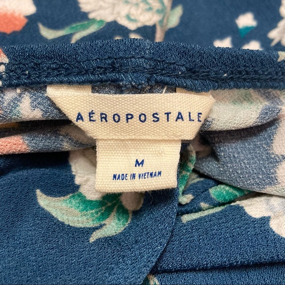 Aéropostale | Blue Floral Print Wrap Dress | - Picture 6 of 7